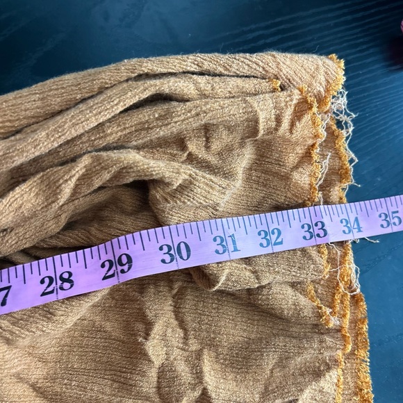 Free People Back To You Midi gauze Dress Rust Orange Oversized XS - Picture 6 of 9